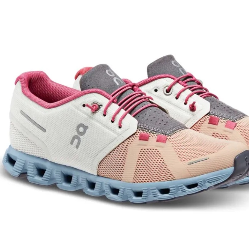 On Running Women's Sneakers - White, Pink, Gray, Blue